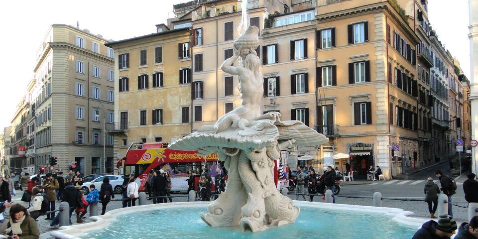 Fuente del Tritón en Roma