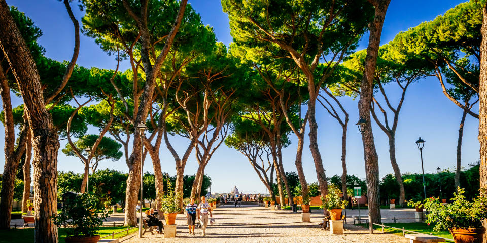 Jardín de los Naranjos en Roma