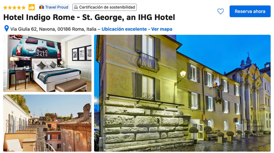 Indigo St George Hotel de 5 Estrellas en Roma