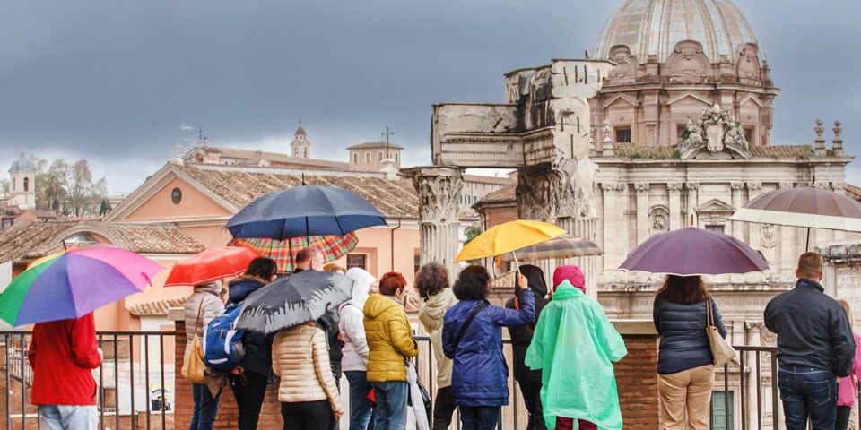 un Día Lluvioso en Roma