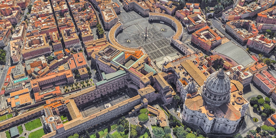 Plaza de San Pedro en el Vaticano