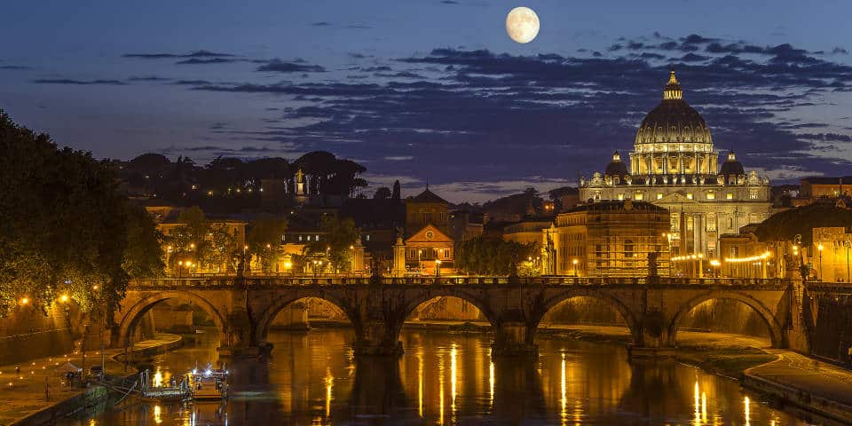 El río Tíber en Roma