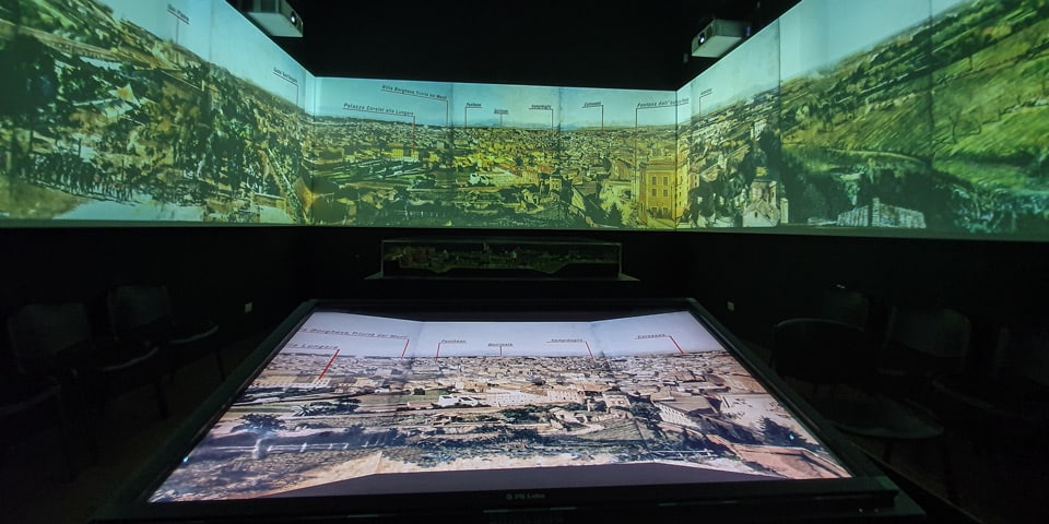 Mapa interactivo que reconstruye las batallas de 1849 por Roma dentro del Museo de la República Romana