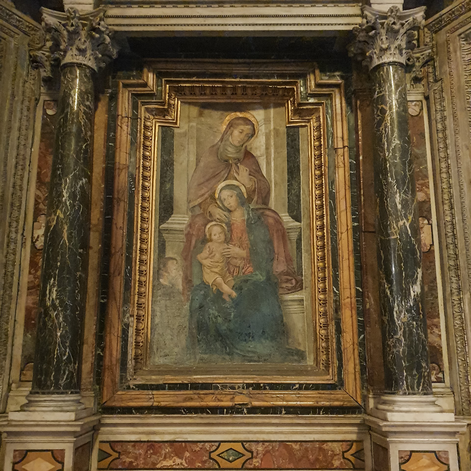 Santa Ana con la Virgen María y el Niño Jesús en San Pietro in Montorio
